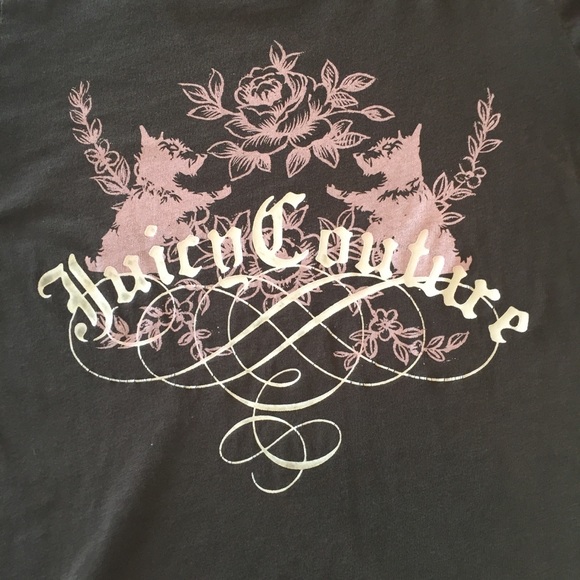 Juicy Couture Brown Scotty Dog Long Sleeve T Small - Picture 2 of 8